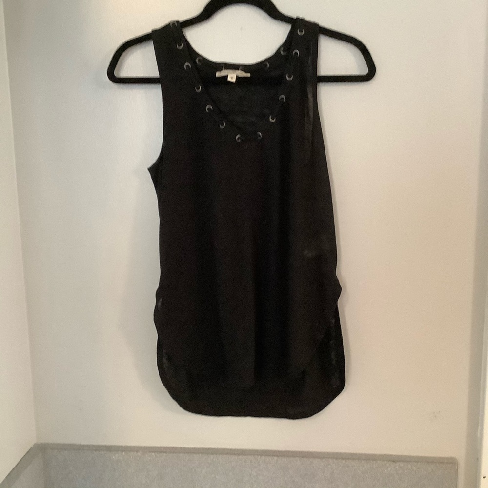 Black tank top